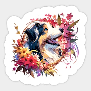 Bearded Collie Joyful Mothers Day Dog Mom Gift Sticker